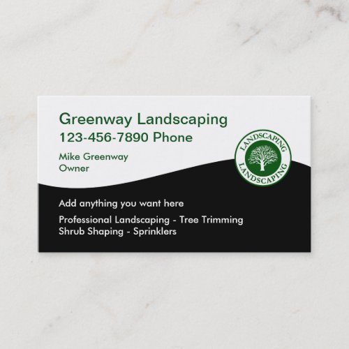 Landscaping Services Business Card