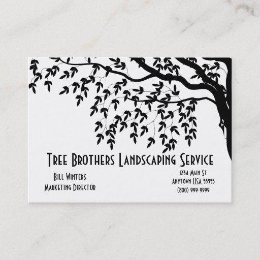 Customizable Landscaping Services Business Card