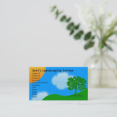 Landscaping Services Business Cards (Standing Front)