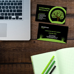 Landscaping Services Company Business Card