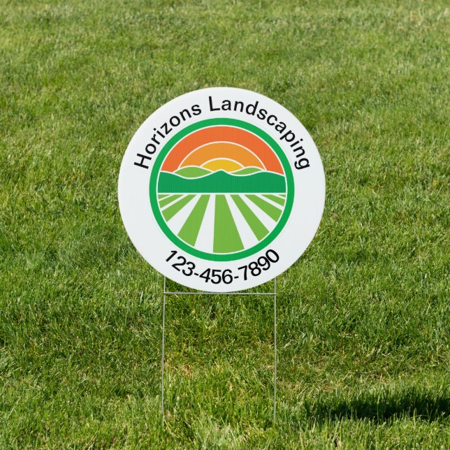 Landscaping Services Double Side Yard Signs (Insitu)