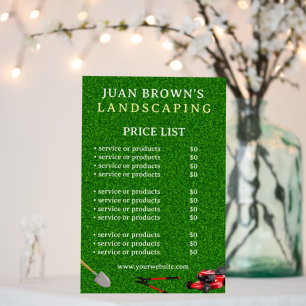 Landscaping Services Lawn Care & Garden Design Foam Board