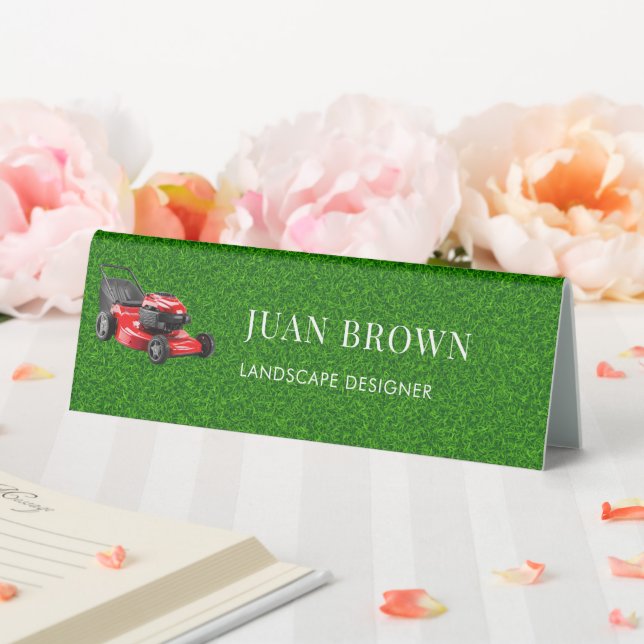 Landscaping Services | Lawn Care & Garden Design Table Tent (In SItu (Wedding))