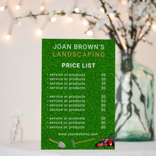 Landscaping Services Lawn Care Gardening Foam Board