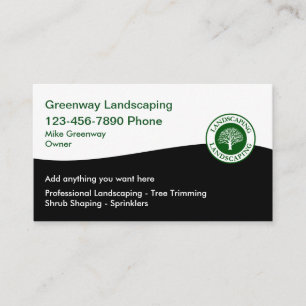 Landscaping Services Professional Business Cards