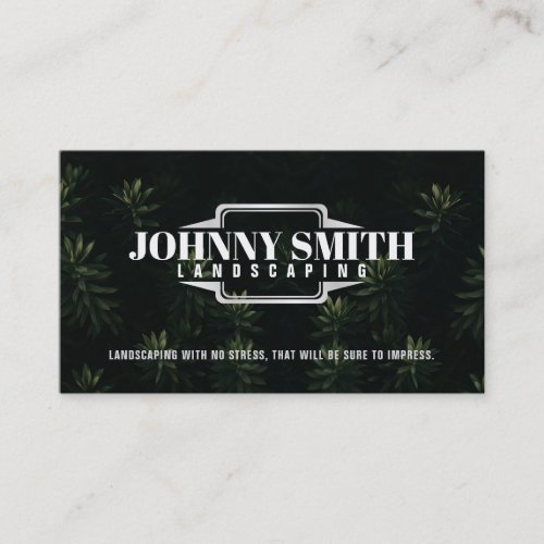 Landscaping Slogans Business Cards