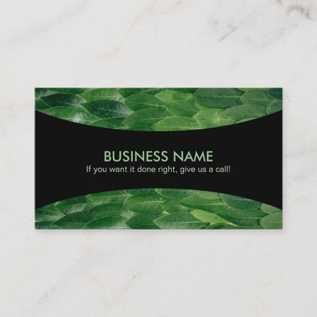 Landscaping Slogans Business Cards (Front)