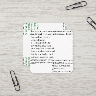 Landscaping text card modern logo free