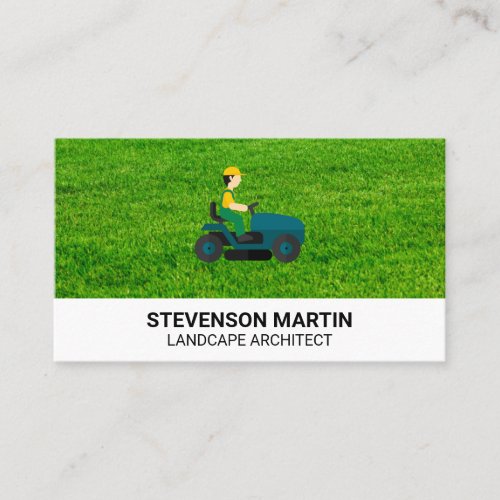 Landscaping Tools  Cut Grass Lawn Mower Business  Business Card