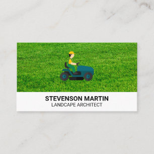 Landscaping Tools   Cut Grass Lawn Mower Business  Card