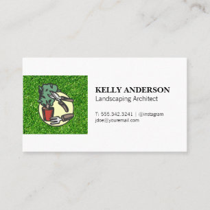 Landscaping Tools Grass Business Card