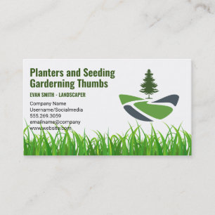 Landscaping Topiary Gardening Business Card