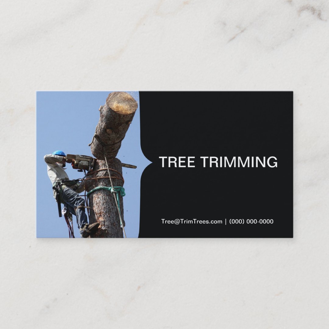 Landscaping Tree Trimming Business Card Zazzle