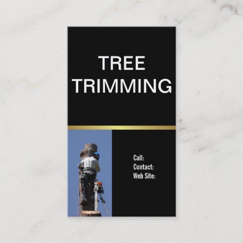 Landscaping Tree Trimming Business Card