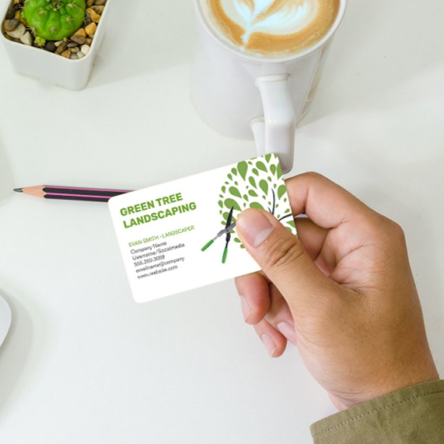 Landscaping | Tree Trimming Service Business Card (Creator Uploaded)
