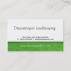 Landscaping Weed Before After Business Card