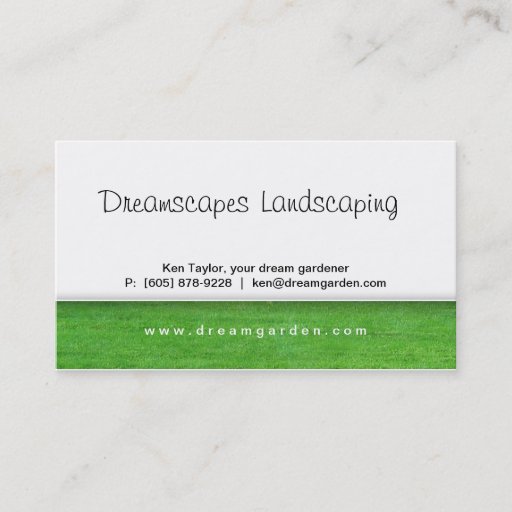Customizable Landscaping Weed Before After Business Card