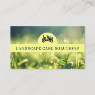 Landscaping Yard Lawn Maintenance Service Business Card