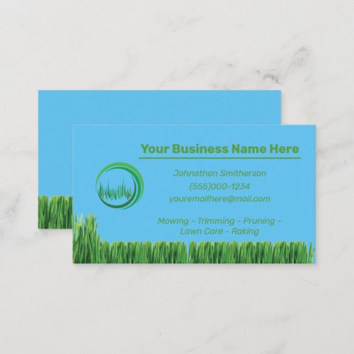 Landscaping Yard Maintenance Lawn Care Business Ca Business Card