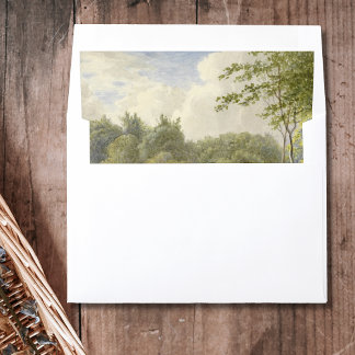 Landschap met Figuren in een Roeibootje Vintage Envelope Liner