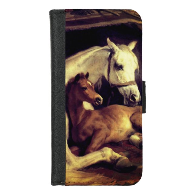 Landseer Horses iPhone Wallet Case (Front)