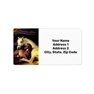 Landseer Horses Label