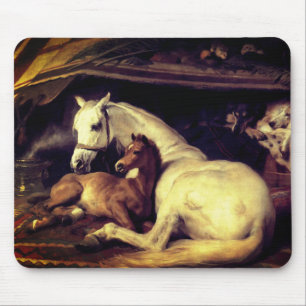 Landseer Horses Mouse Pad