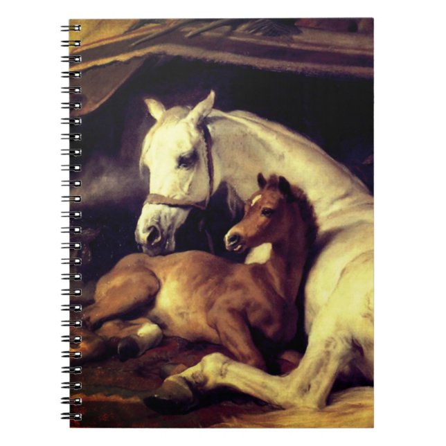 Landseer Horses Notebook (Front)