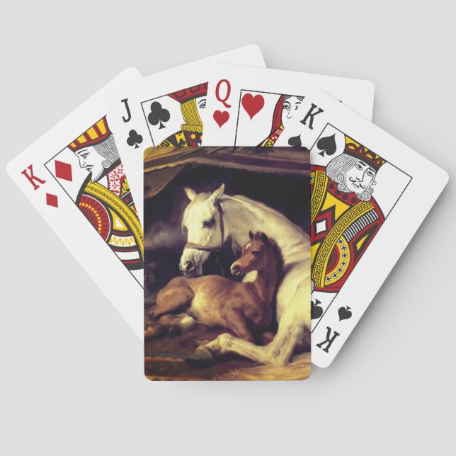Landseer Horses Poker Cards (Back)