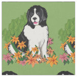 Landseer In The Garden fabric