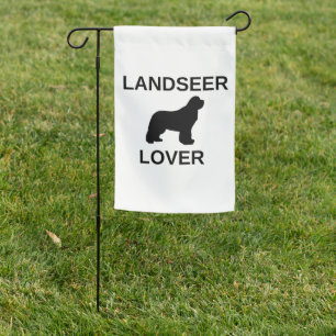 landseer lover garden flag
