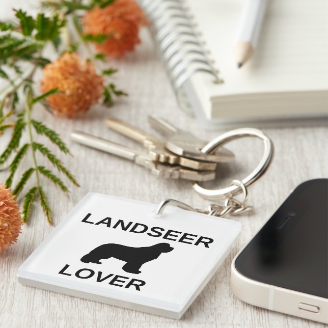 landseer lover keychain (Front Right)