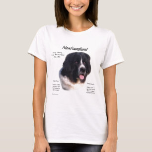 Landseer Newfoundland History; I love Newfies T-Shirt