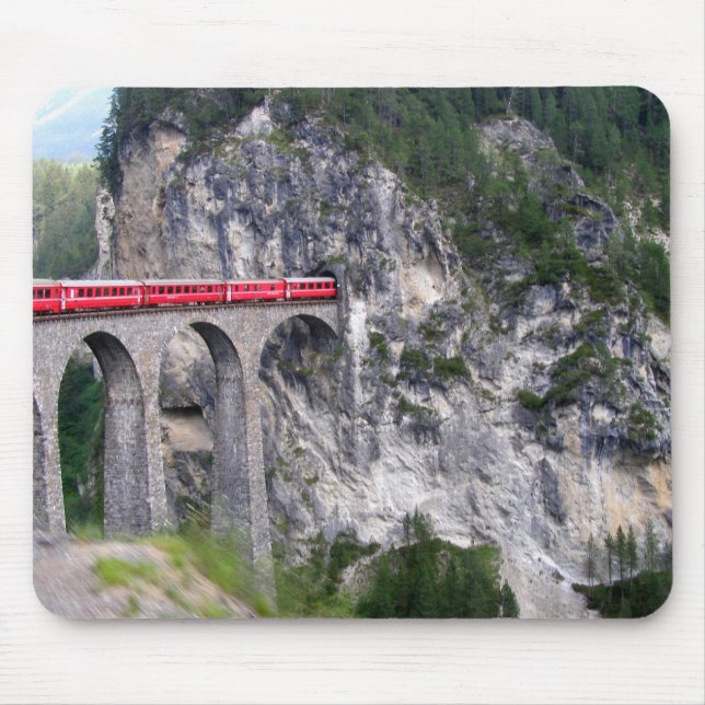 Landwasser Viaduct in Switzerland Mouse Pad (Front)
