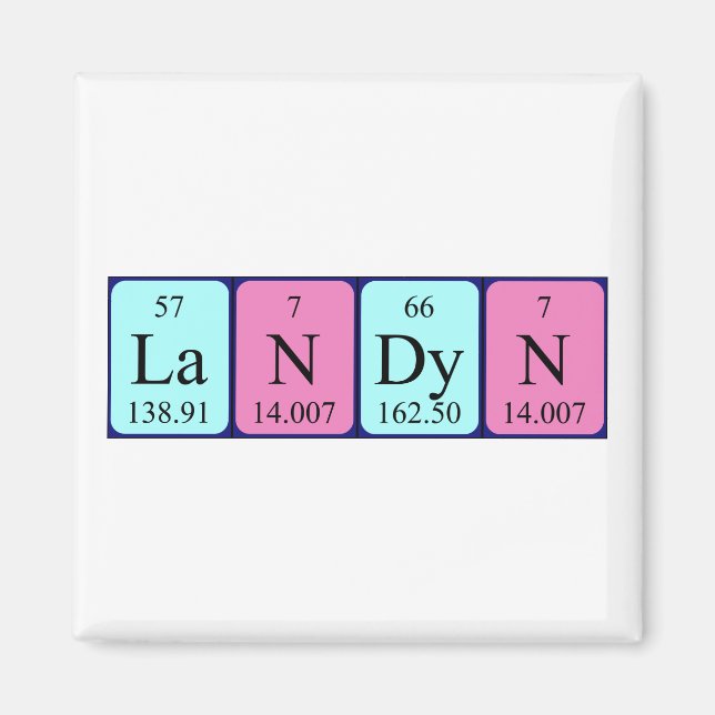 Landyn periodic table name magnet (Front)