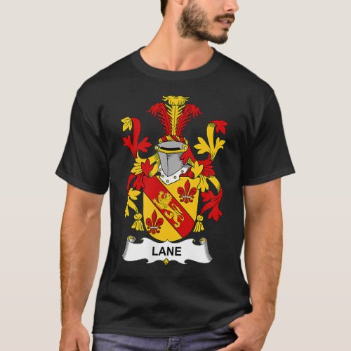 Lane Coat of Arms Family Crest  T_Shirt
