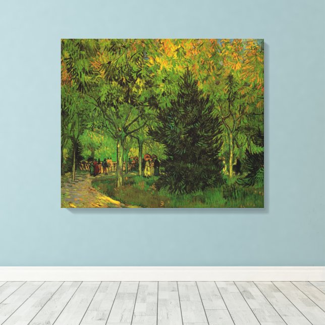 Lane in Public Garden, Arles by Vincent van Gogh Canvas Print (Insitu(Wood Floor))