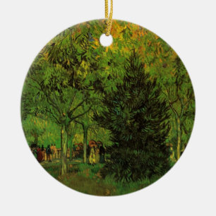 Lane in Public Garden, Arles by Vincent van Gogh Ceramic Ornament