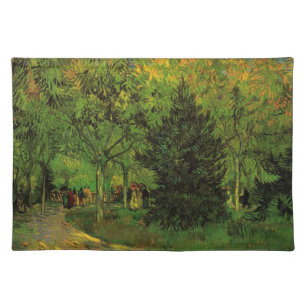 Lane in Public Garden, Arles by Vincent van Gogh Cloth Placemat