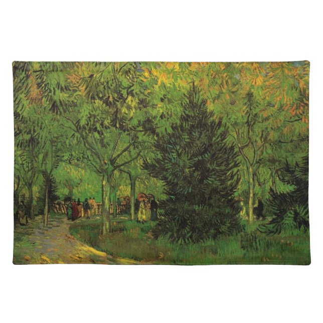 Lane in Public Garden, Arles by Vincent van Gogh Cloth Placemat (Front)
