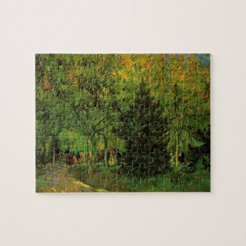 Lane in Public Garden Arles by Vincent van Gogh Jigsaw Puzzle