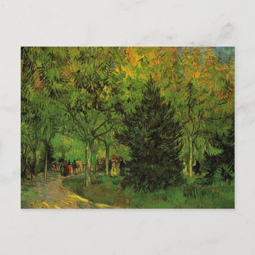 Lane in Public Garden Arles by Vincent van Gogh Postcard
