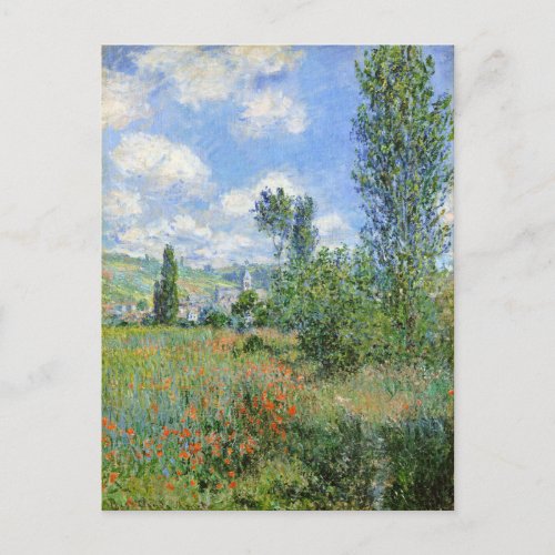 Lane in the Poppy Fields _ Claude Monet Postcard