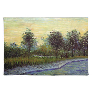 Lane in Voyer d'Argenson Park by Vincent van Gogh Cloth Placemat