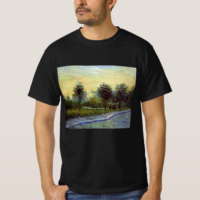 Lane in Voyer d'Argenson Park by Vincent van Gogh T-Shirt (Front)