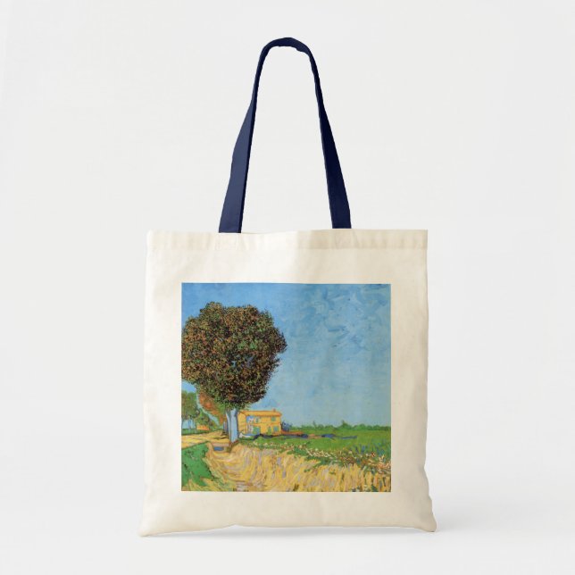Lane Near Arles by Vincent van Gogh Tote Bag (Front)