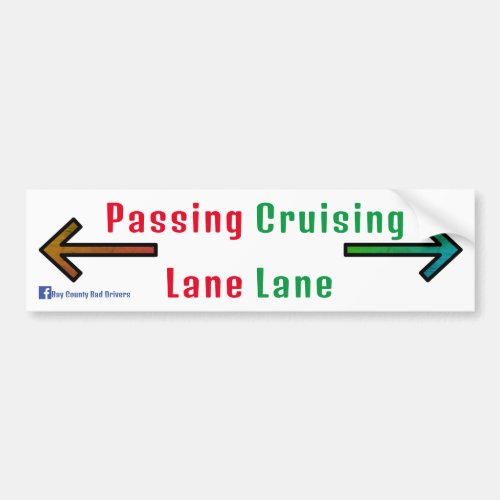 Lanes Bumper Sticker