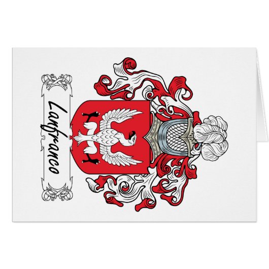 Lanfranco Family Crest Cards (Front Horizontal)