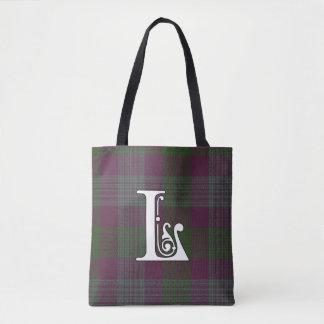 Lang Clan Tartan Monogram Tote Bag