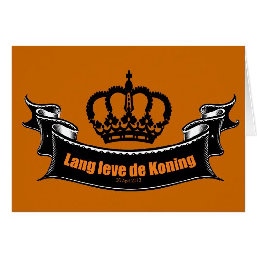 Lang leve de Koning Cards (Front Horizontal)